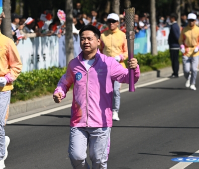 仙客來潘峰擔(dān)任杭州亞殘運(yùn)會火炬手